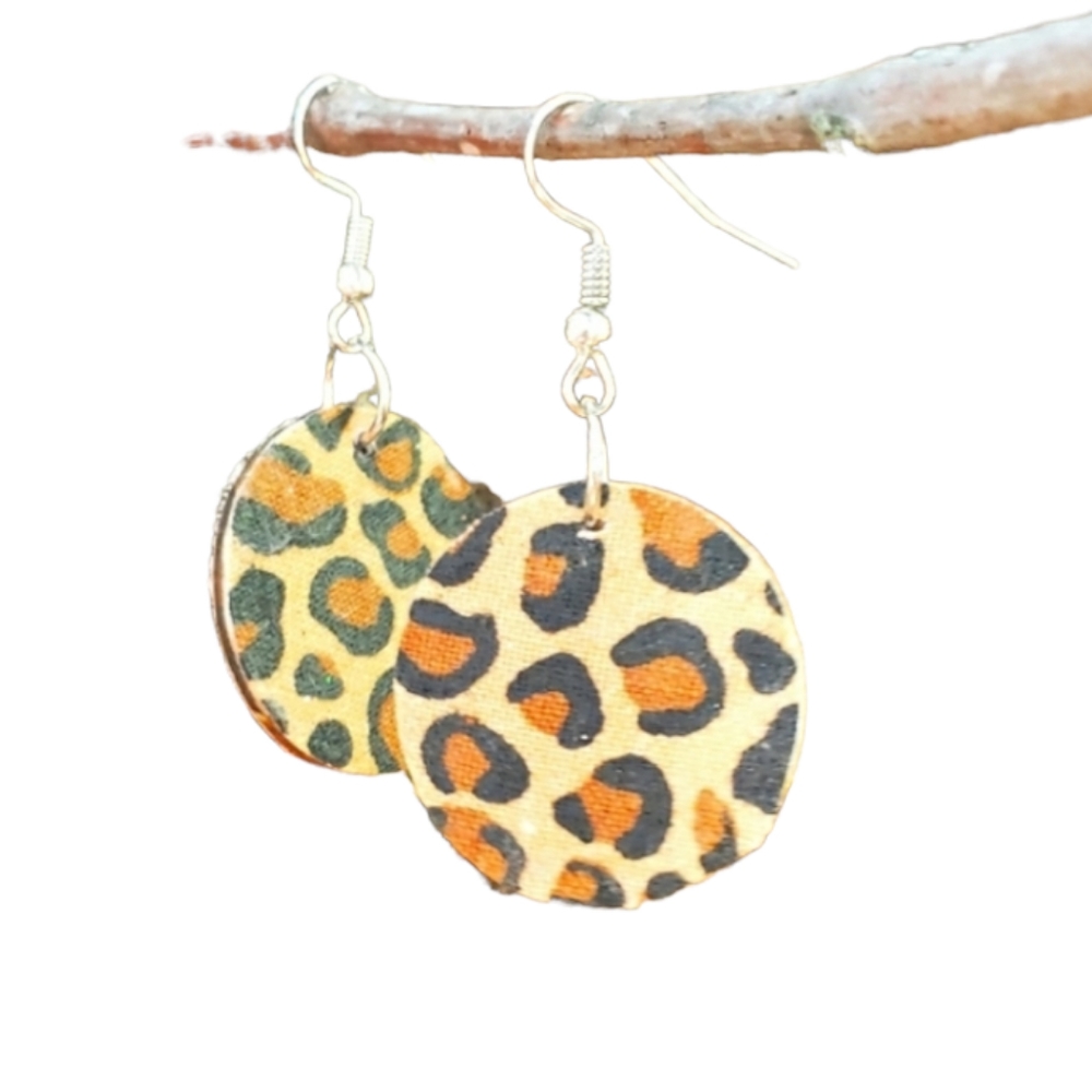 Leopard earrings